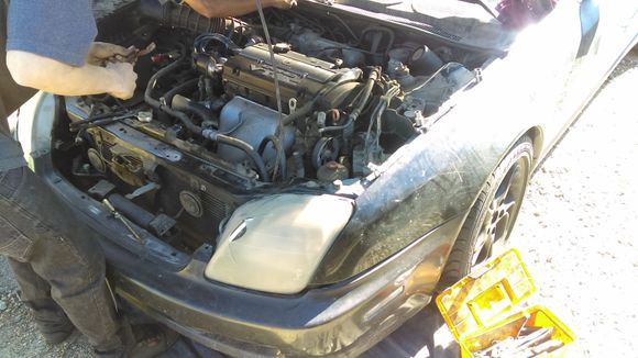 The Predule w/blown tranny, we're taking everything besides the transmission.
H23A4