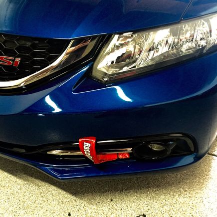 Finished product with loose ziptie hold strap from flapping our dragging