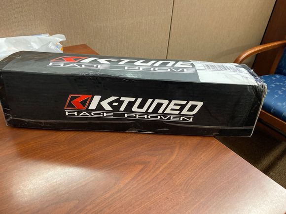 Freshly delivered k tuned front lca.  The plan is to make the suspension and handling in this car outperform the stock motor.   I prefer control to power.   So eventually I’ll upgrade the stopping power also 