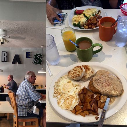 Breakfast while waiting