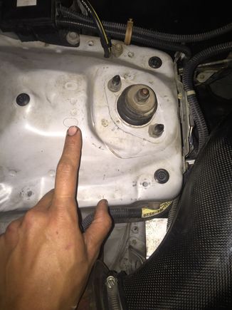 Drilled here for itr sway bar mounting location.