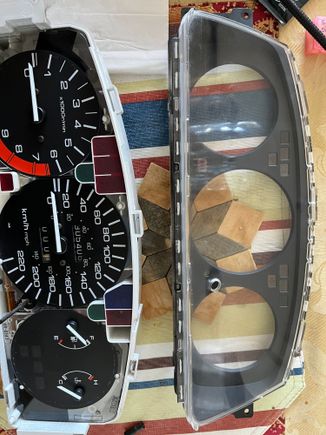 Gauge cluster separated