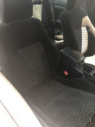 Black seats, black center console and carpet, waay better.