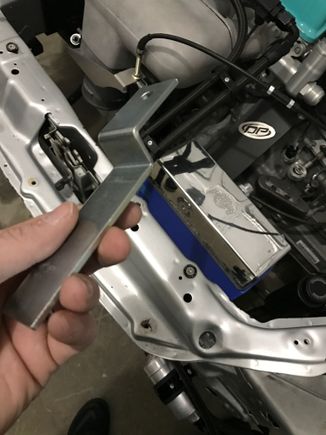 Awaiting a buddy of mine who welds to come by and secure the radiator and fuel cell. Anyone have any pictures of how they've secured/mounted their drag radiators?