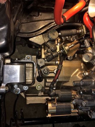 Extended the wiring to the starter a little.