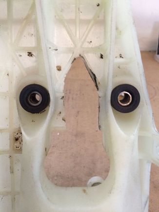 Section cut out for shift cable.