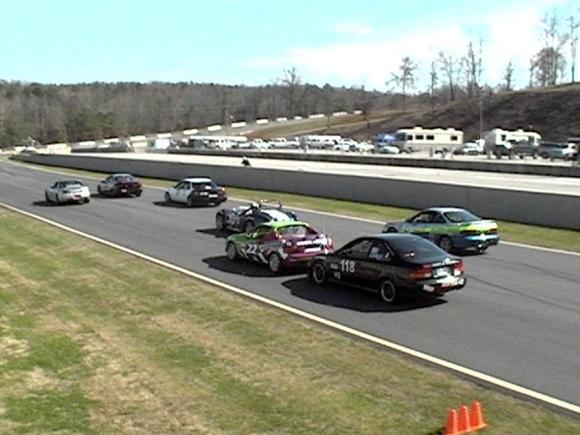 Road Atlanta March 2008
standing start...shane is about to give boscoe a bump!! hehehe