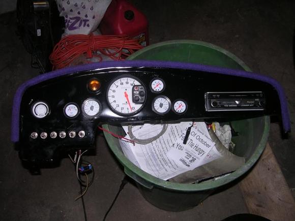 shaved dash with autometer gauges