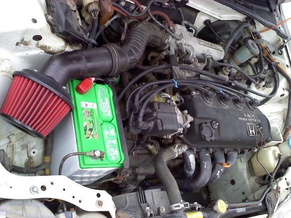 Apex'i filter fitted to stock intake