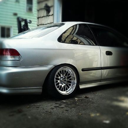 Another side view of new wheels and stance