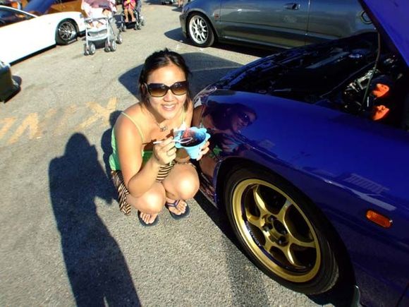 060820 410NISEIsmall: i had the Nisei snowcone slaves make me a purple snowcone so i could match my Gs-R.