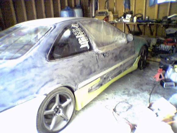 Sanded  down