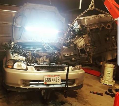Pulling the Dseries Drop out . 