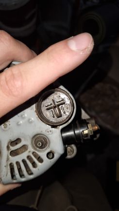 The spare alternator I had at home