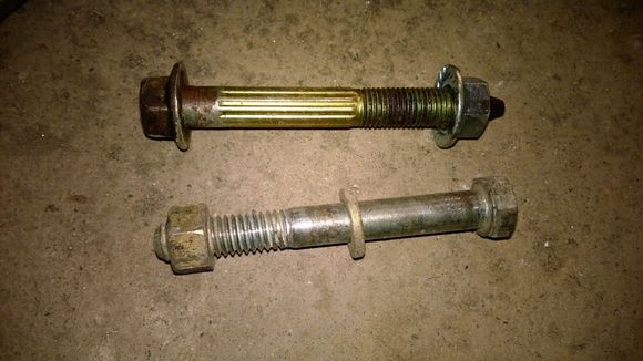 OEM bolt vs whatever was in it.