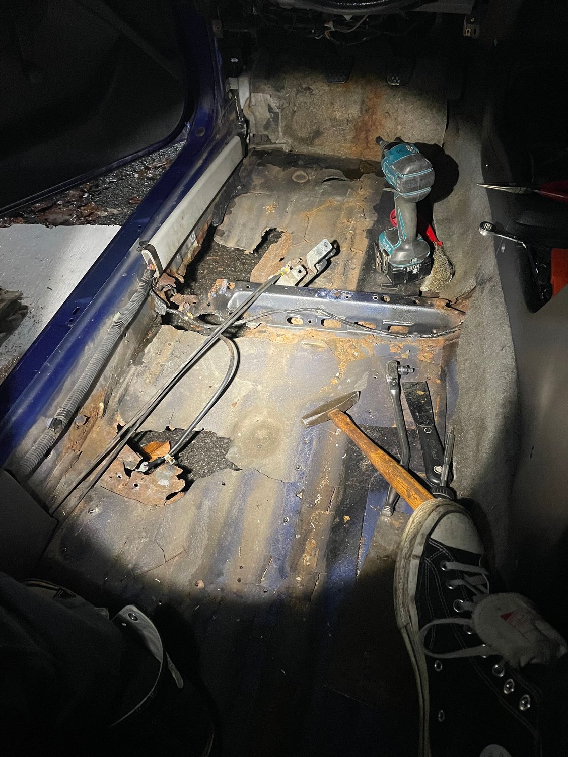 After removing the panels with the deadning still on