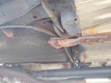 Passenger side rear rusted out subframe/floor pan reinforcement bar (bolt on)
