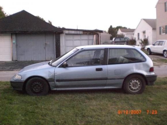 the day i got it..look at the huge dent!
