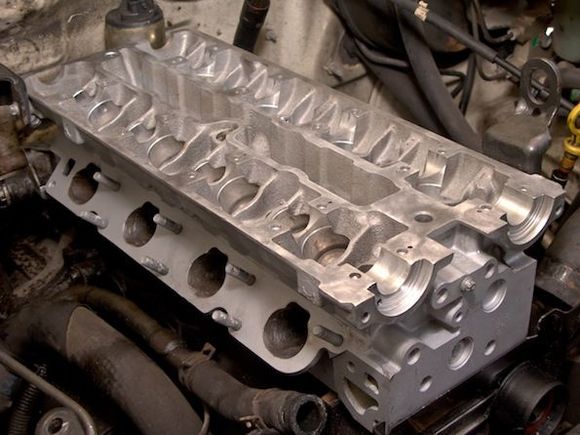 Blew the head gasket. Didn't have the head checked out during previous rebuild. Was actually warped a little bit. Not now though....