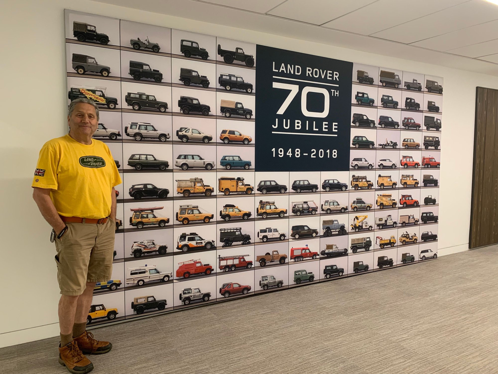 Cool graphic in the JLR lobby