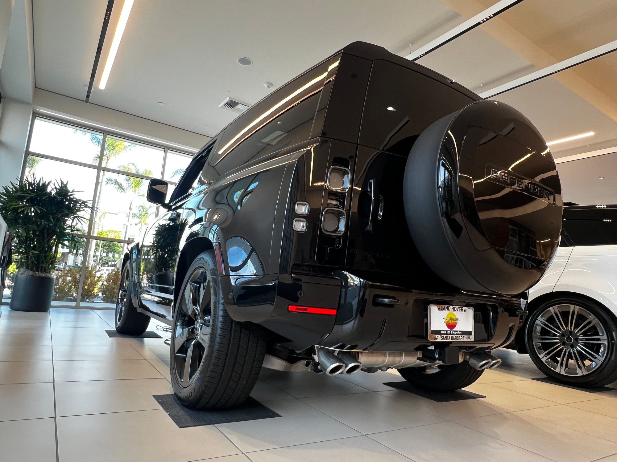 2024 Land Rover Defender - Black Defender spare tire cover - Accessories - $250 - Newport Beach, CA 92660, United States
