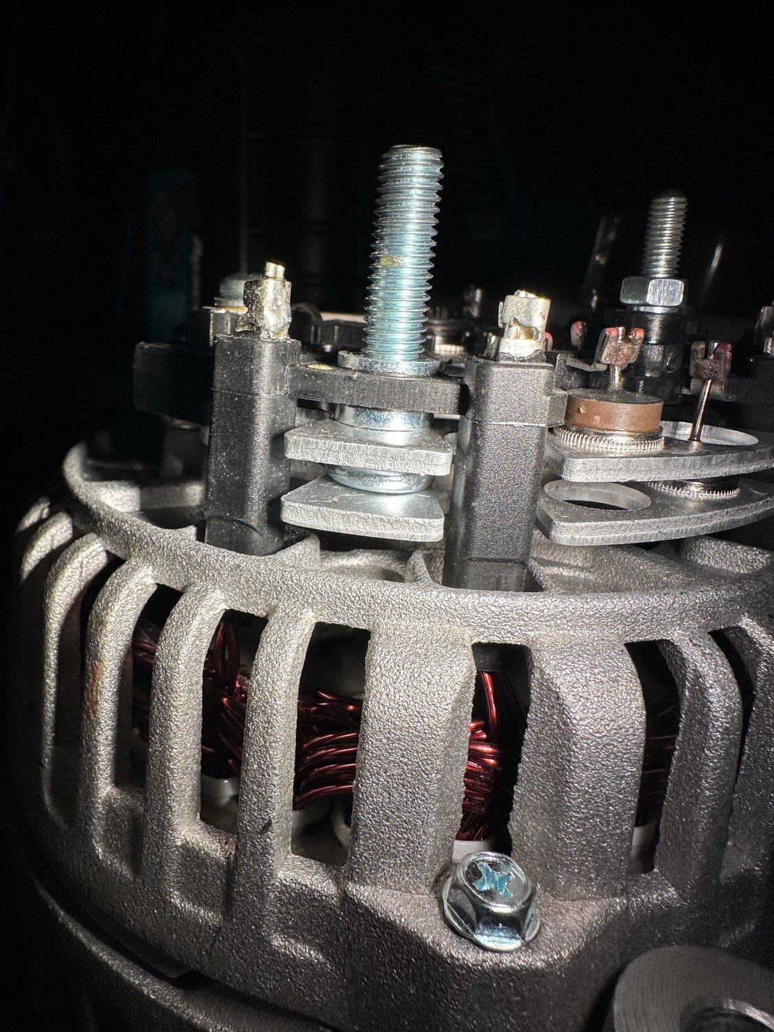 Made in China - The main positive connector is a free floating screw that doesn’t seem to positively connect unlike the OEM Bosch