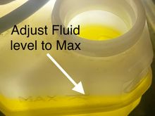 Readjust fluid levels 
