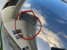 Blotchy marks in paint… hard to see unless in certain lighting. 