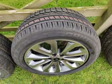 refurbished wheel & New unused tyre