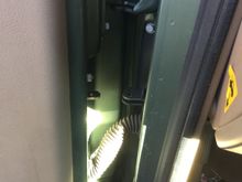 missing drivers side metal check arm and pin?