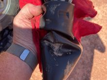 Shock boot with mount