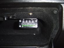 MAF controller in glove box. There is also a USB for laptop tuning of the MAF and the stand alone ignition