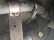Step 11a Disconnect Breather Hose Clamp and Bracket
