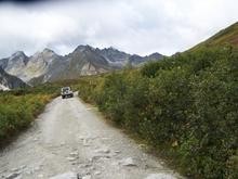 Road into Archangel Valley, Hatcher's Pass, Alaska.