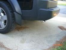 Installed OEM Mudflaps and Chrome Exhaust Tips.