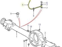 Front and Rear Axles vent hoses location.