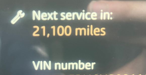 10,000 miles till next oil service. 