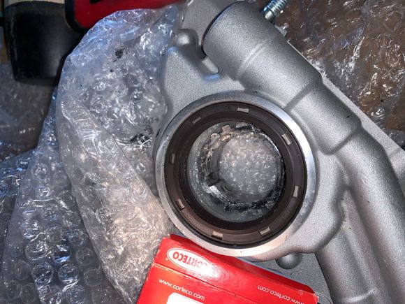 I was told to remove the SKP seal and use this one. Hopefully it’s installed properly - used black RTV amd pressed it until it felt right. 