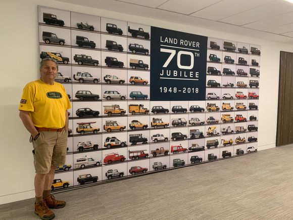Cool graphic in the JLR lobby