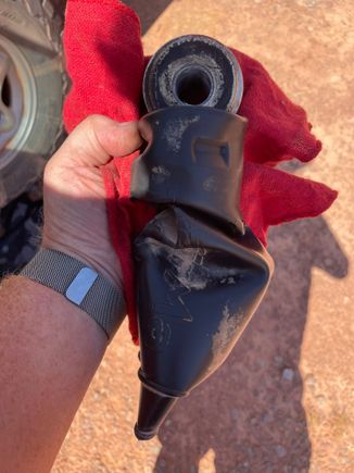 Shock boot with mount