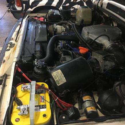aux battery wiring and dual battery system relay. (The car carries a spare, just in case!)