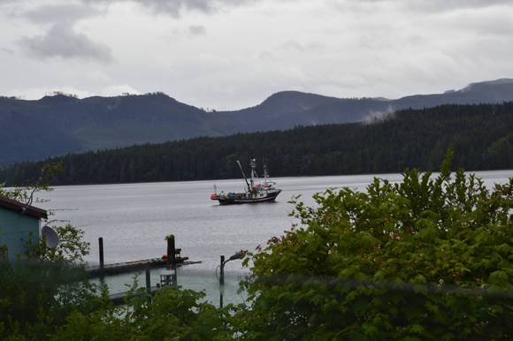 Fishing boat heading out