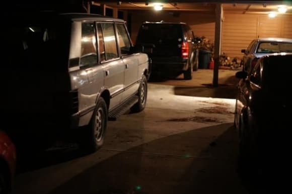 into the carport