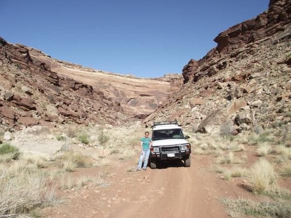 up and out of the wash