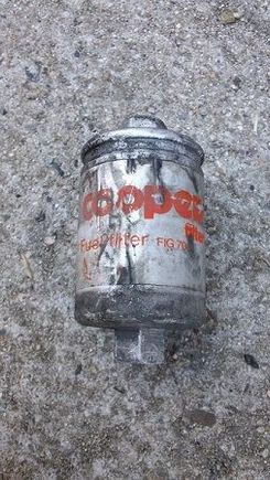 Used Fuel Filter Removed 07052011   96k Miles