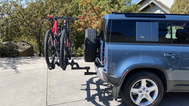 land rover bike rack