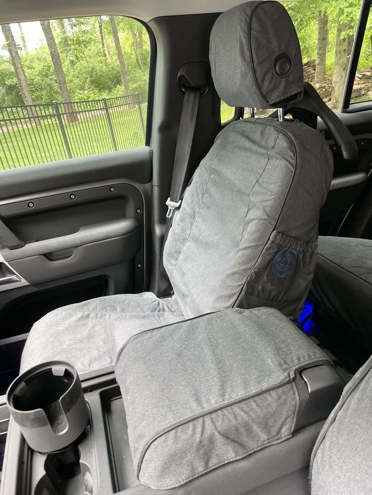 Interior/Upholstery - Melvill & Moon 2020 Defender Seat Covers - Gray - Used 6mths - $350 - Used - 2020 to 2023 Land Rover Defender 110 - Chester, NJ 07930, United States