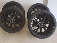 For sale by owner. Black factory wheels and tires from a Lexus GSF. Only driven 500 miles.
19×9 255/35
29×10 275/35
5×114.3
$2,600 for full set