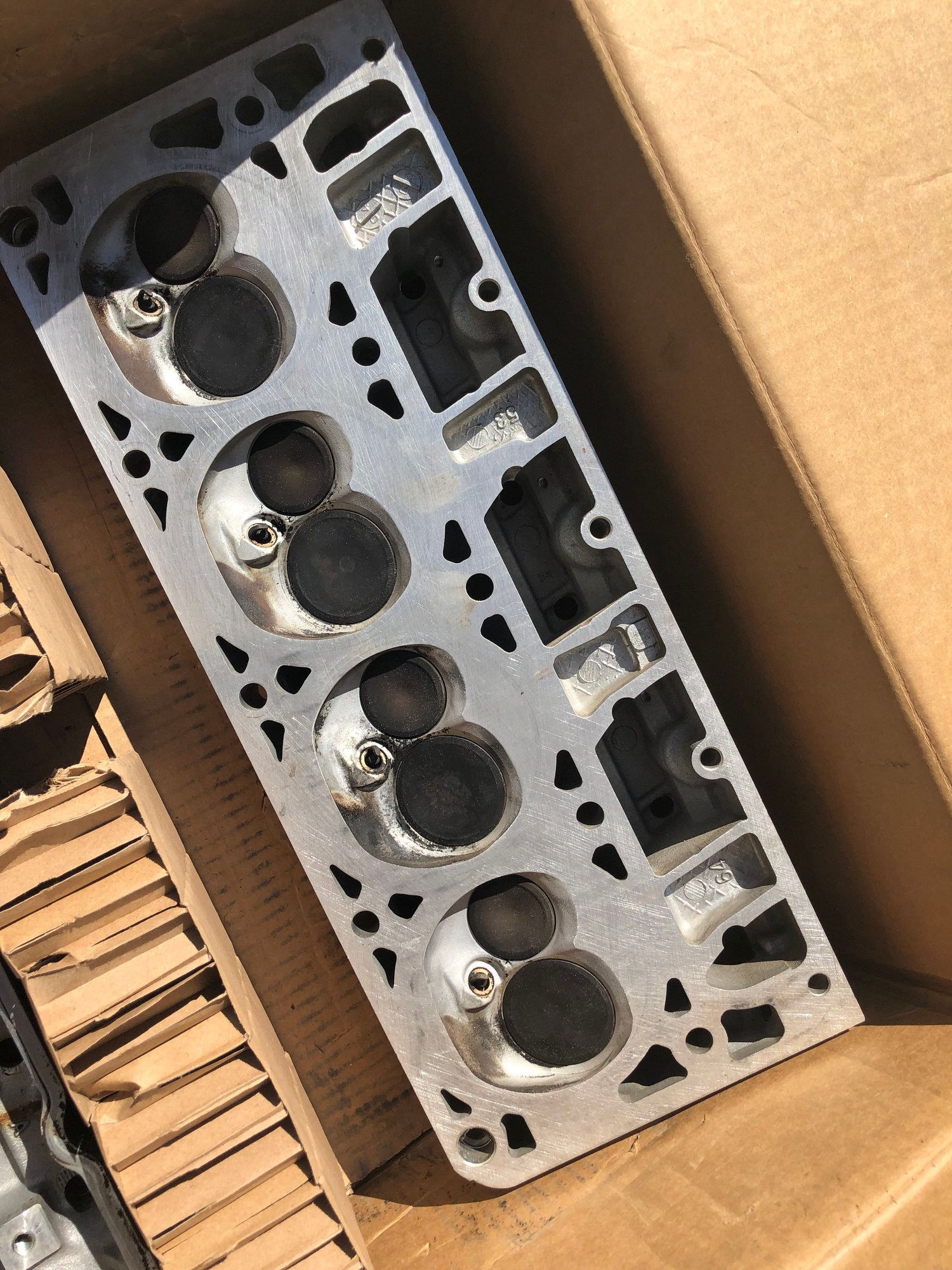 Set Of Used 243 Cylinder Heads With Valves And Springs LS1TECH set-of-used-243-cylinder-heads-with-valves-and-springs-ls1tech