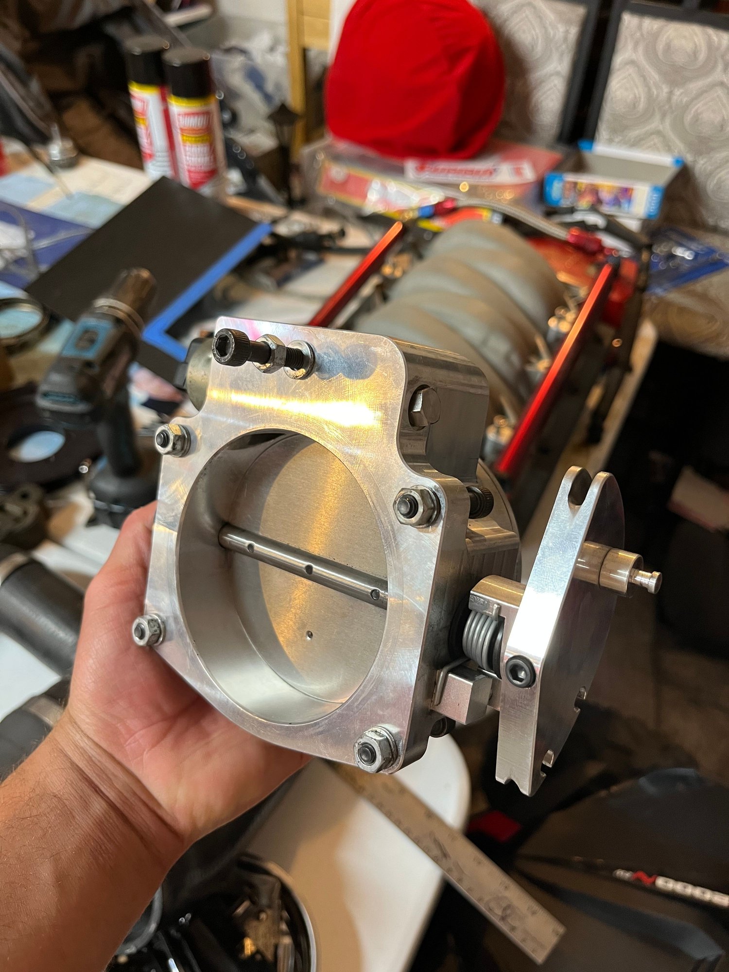 FAST 90 intake with FAST fuel rails and 92mm NW TB LS1TECH Camaro